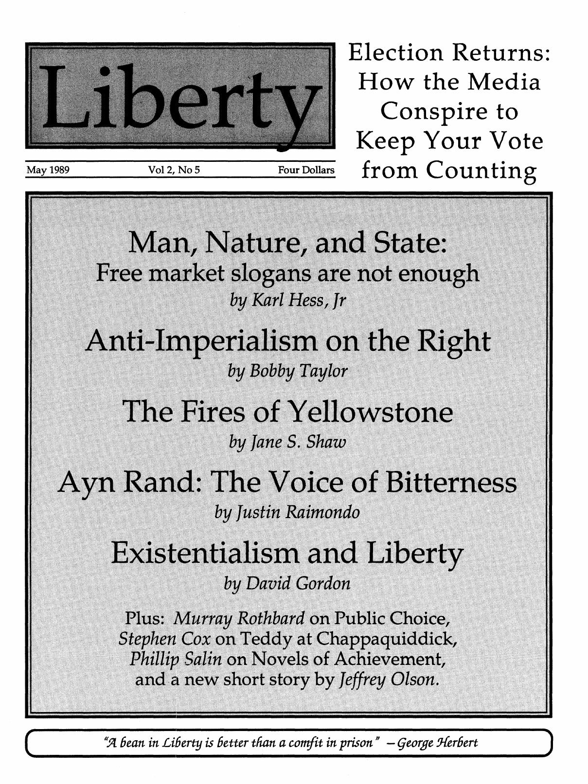 Liberty Magazine May 1989