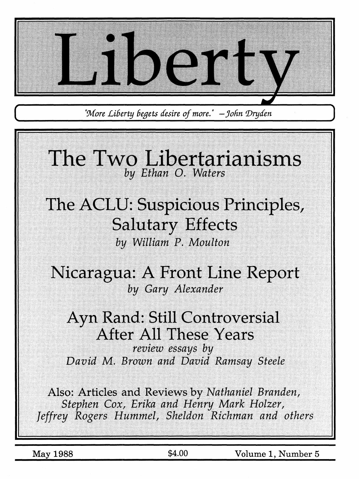 Liberty Magazine May 1988