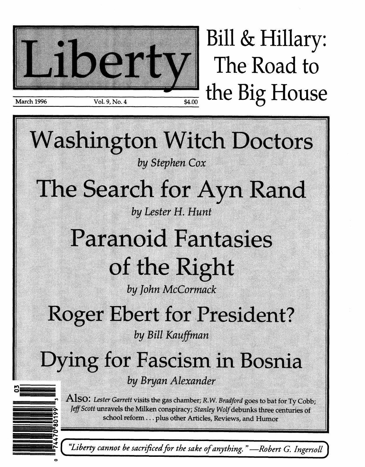 Liberty Magazine March 1996