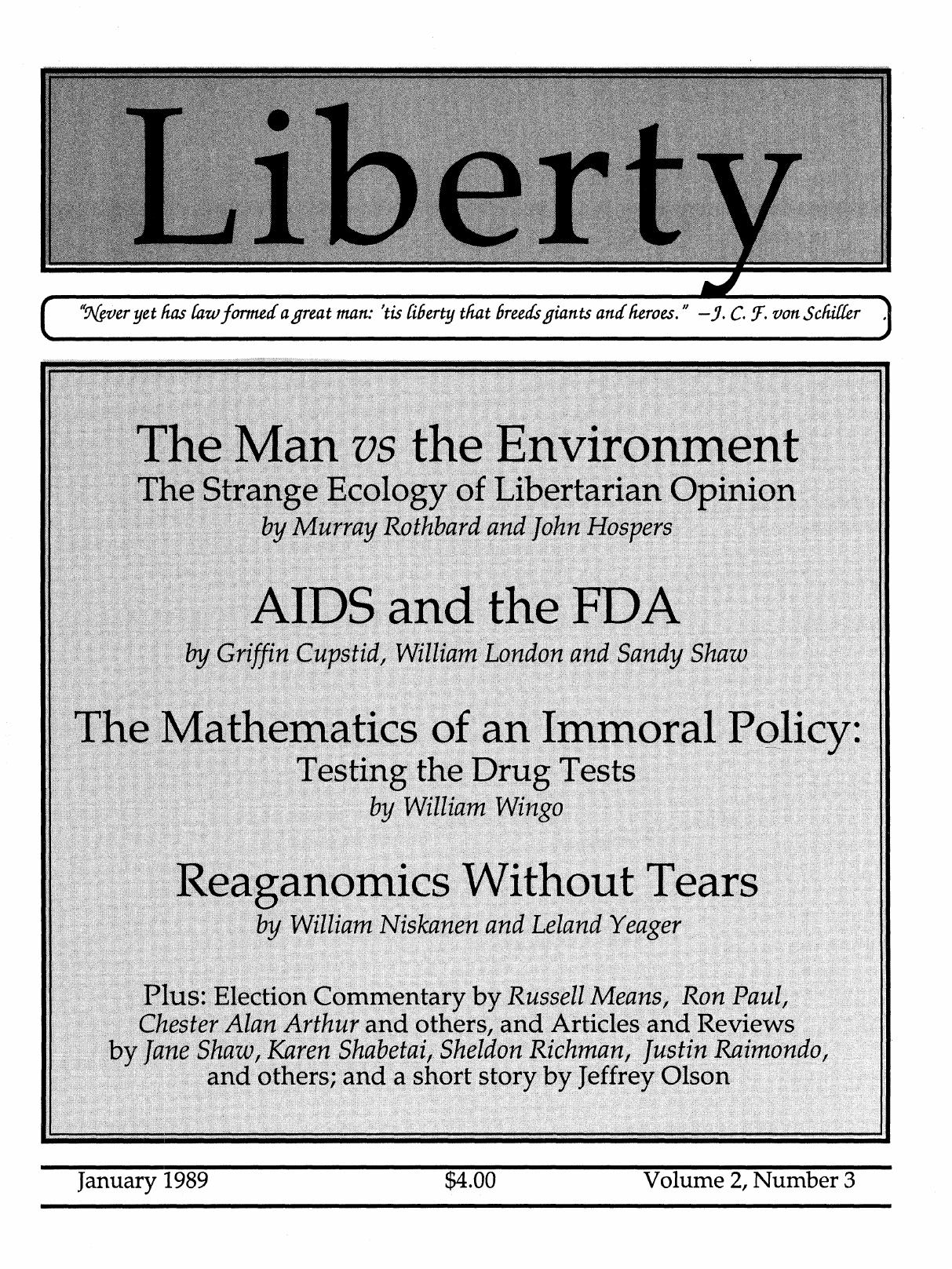 Liberty Magazine January 1989
