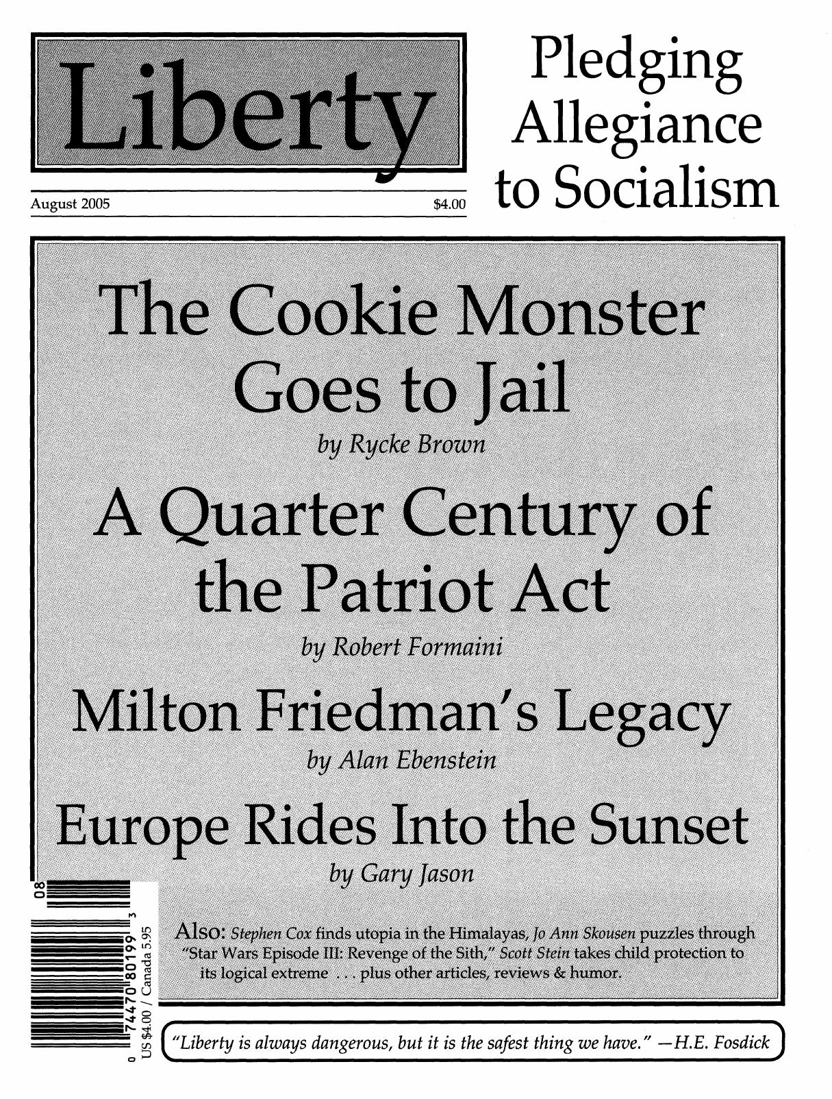 Liberty Magazine August 2005