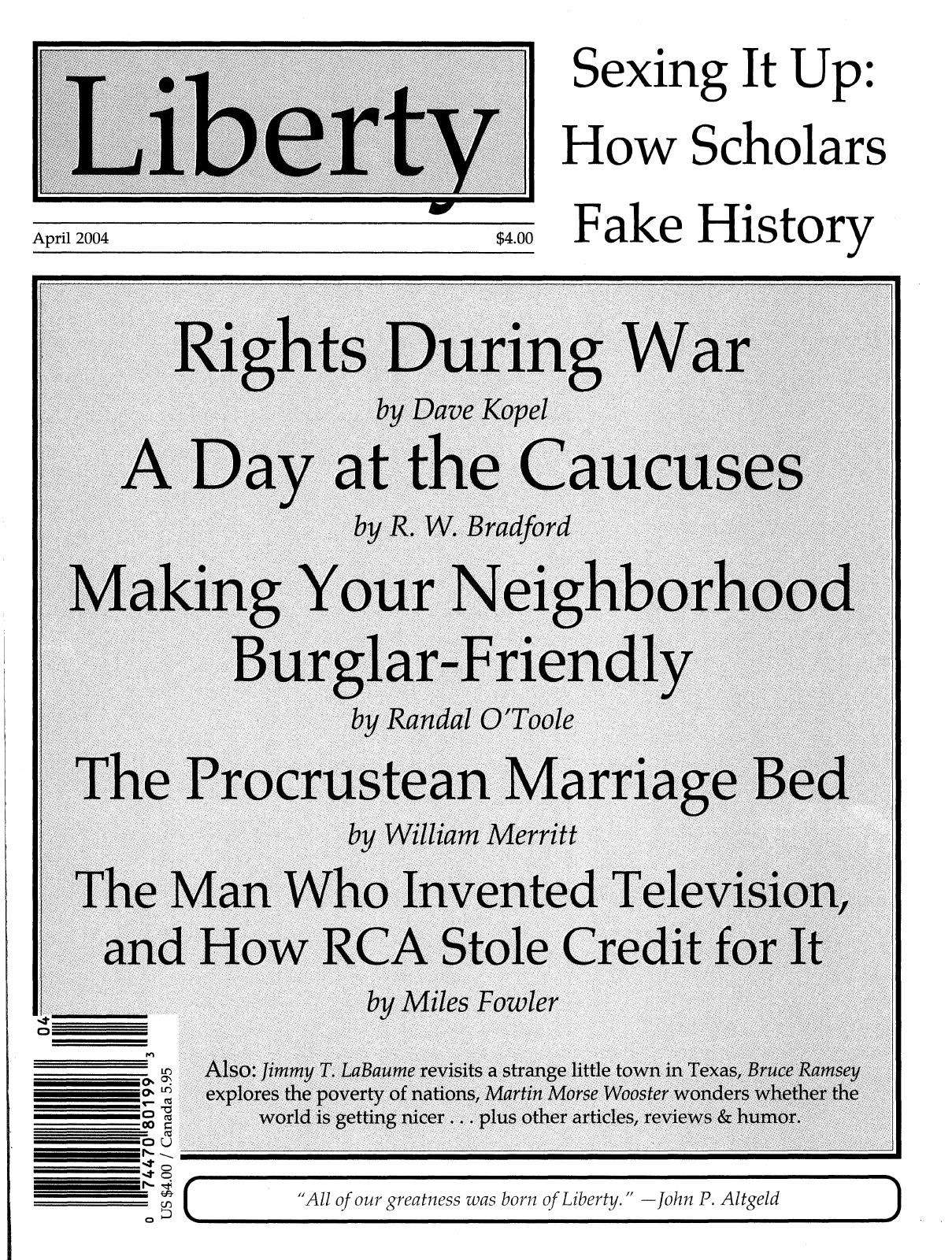 Liberty Magazine April 2004