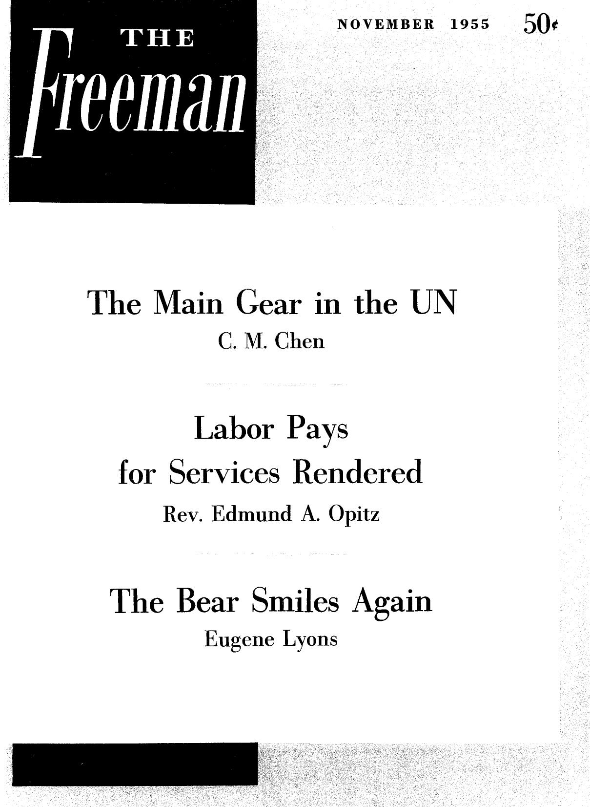 The Freeman November 1955