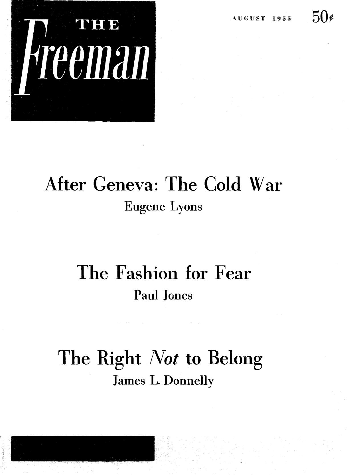 The Freeman August 1955