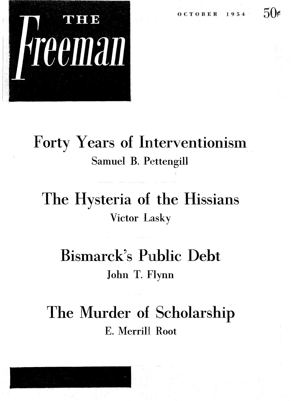 The Freeman October 1954