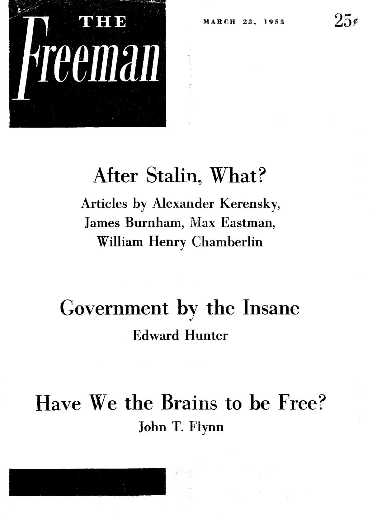 The Freeman March 1953