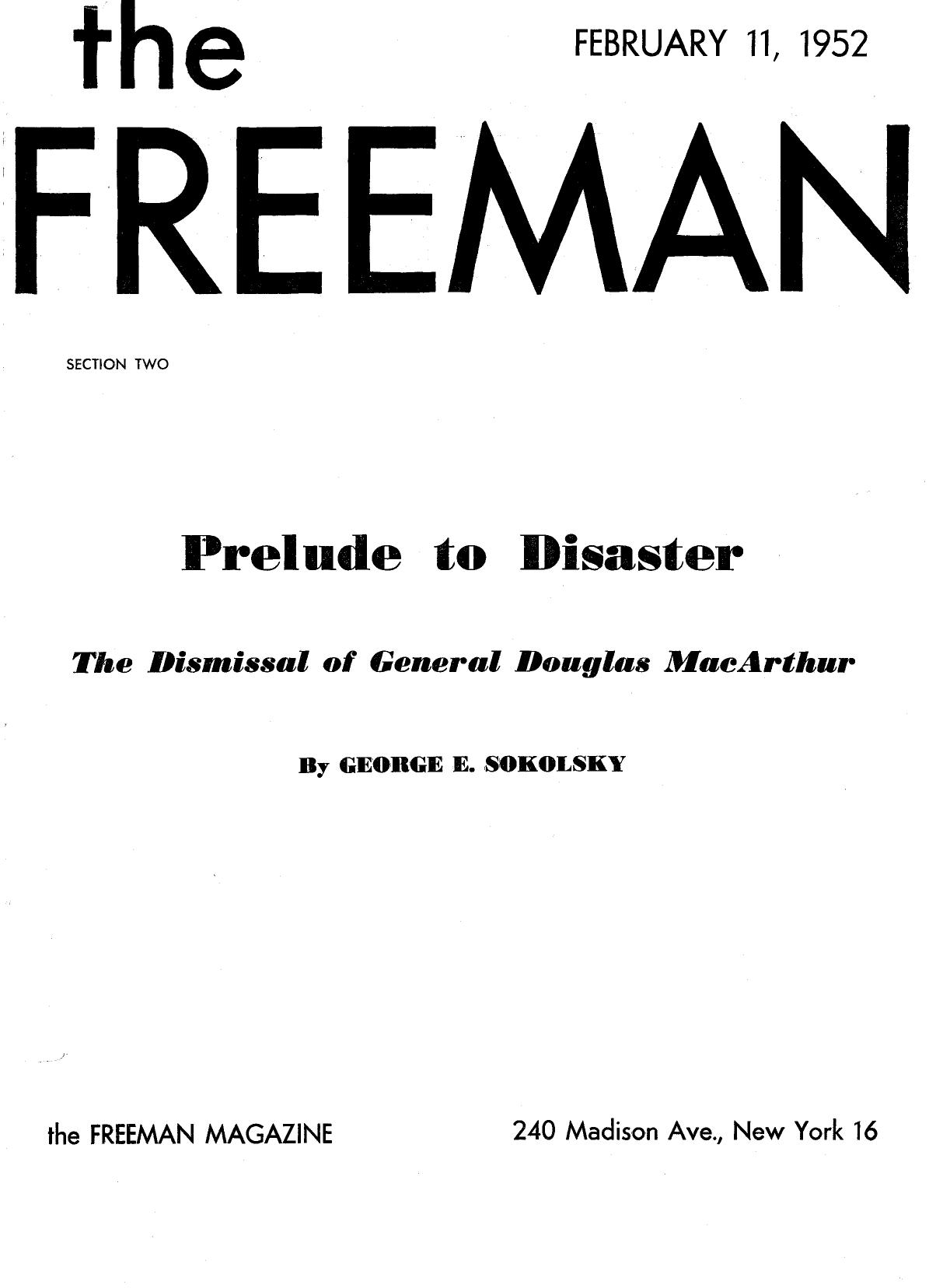 The Freeman February 1952