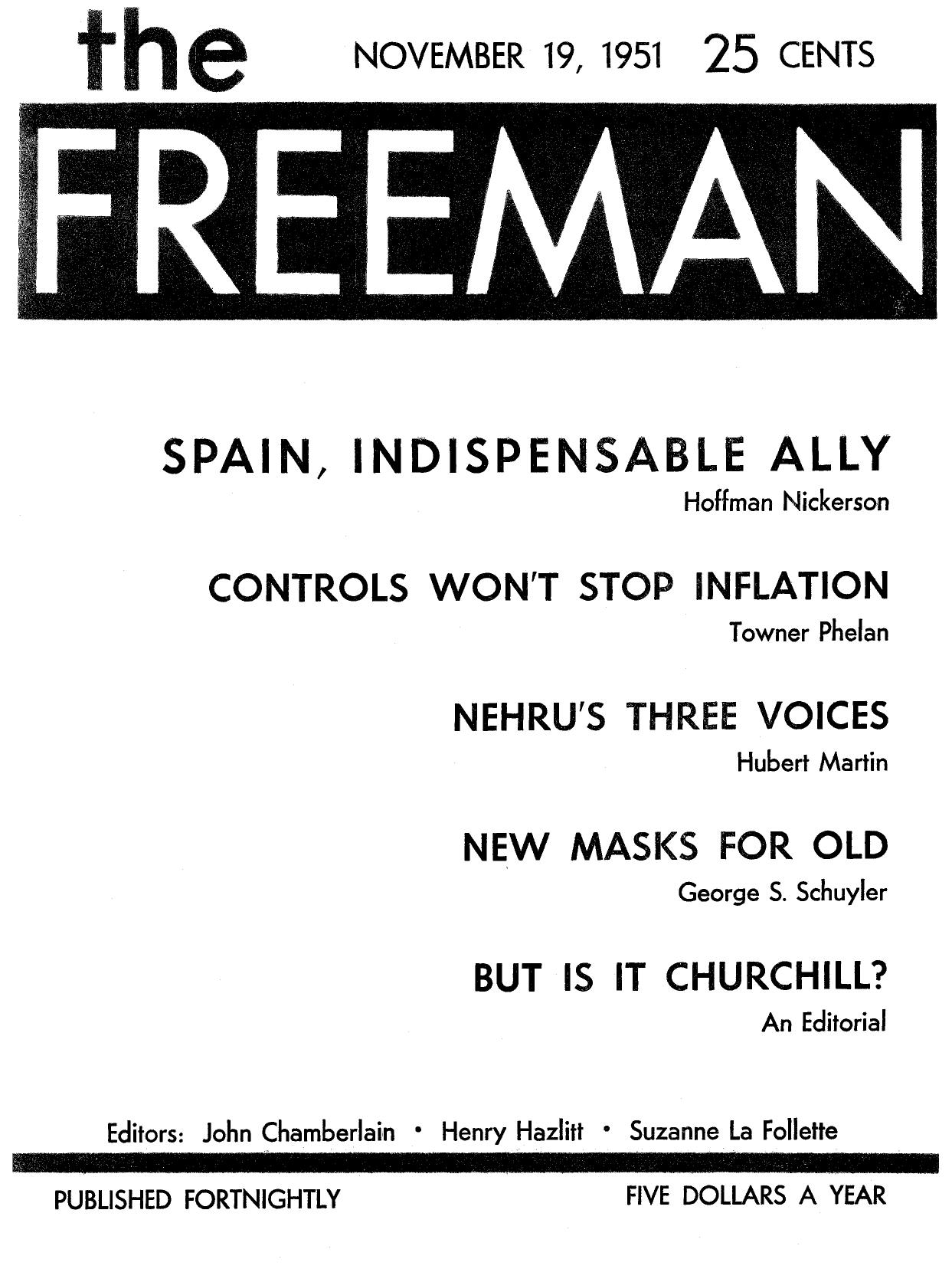 The Freeman November 1951