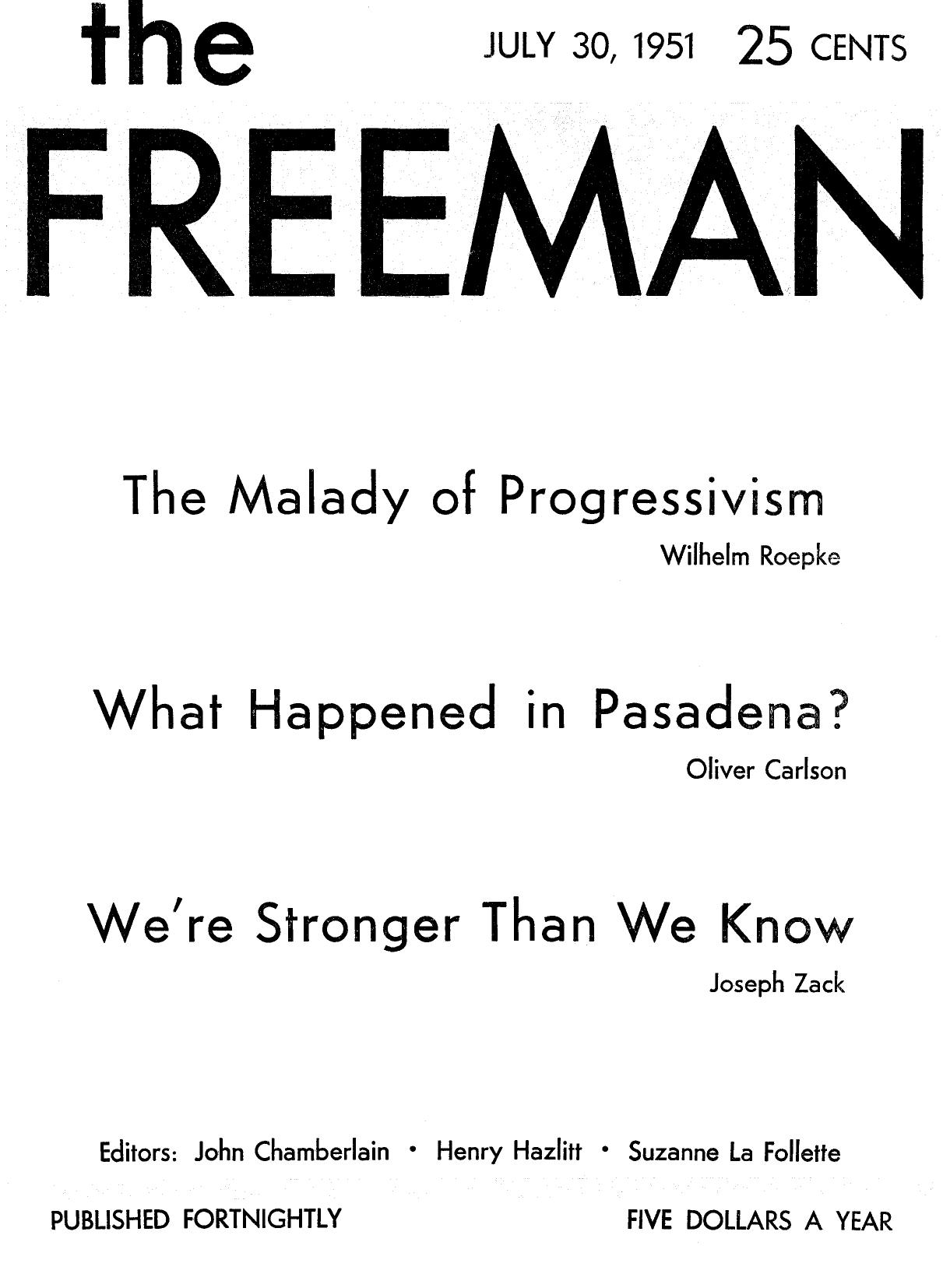 The Freeman July 1951