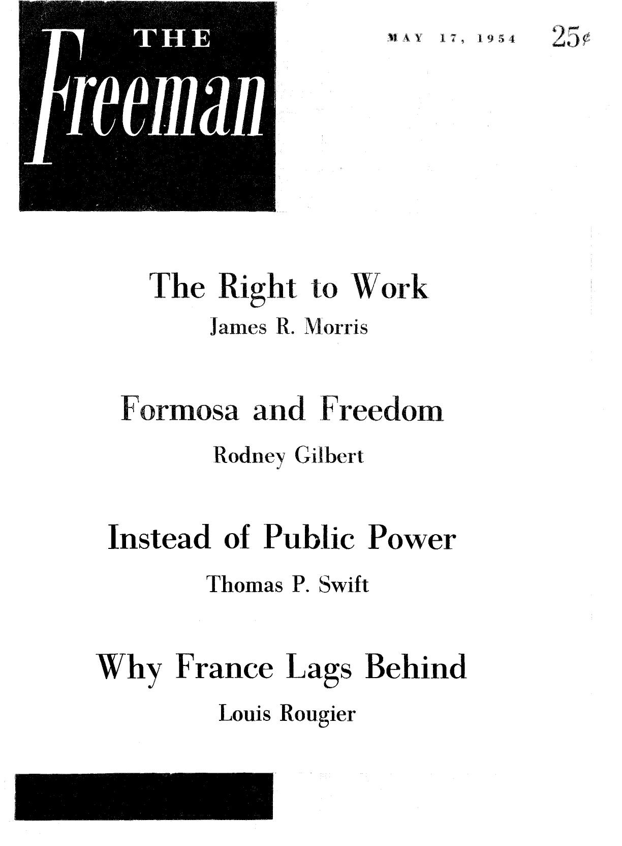 The Freeman May 1954