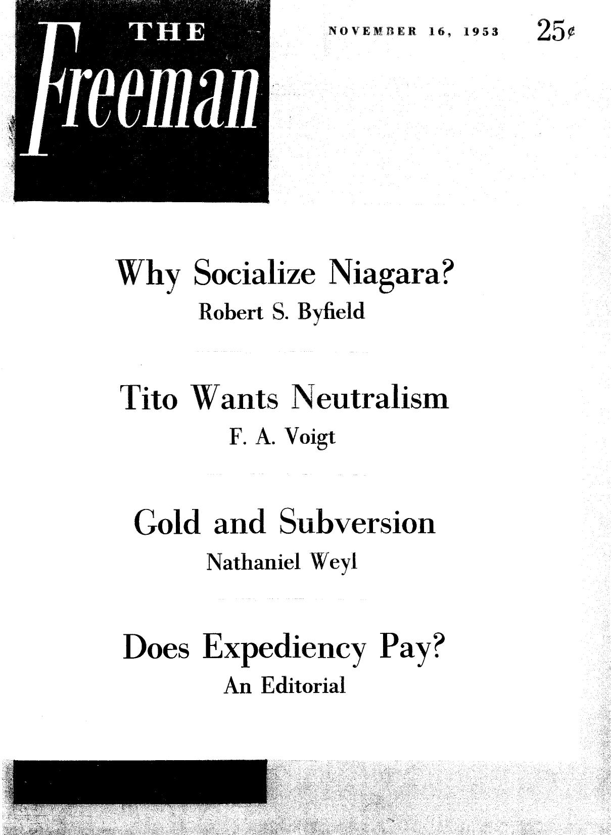 The Freeman November 1953