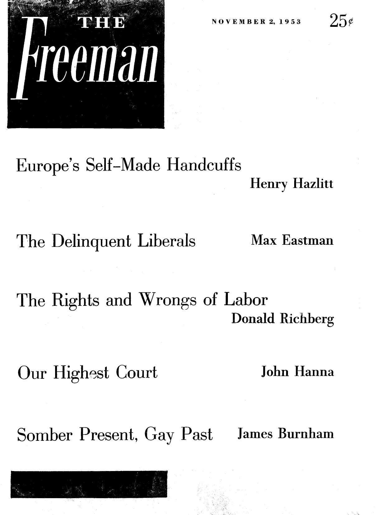 The Freeman November 1953