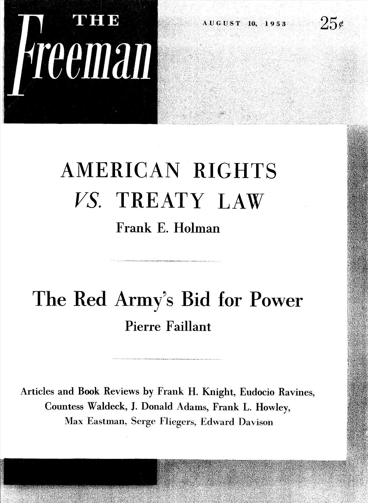 The Freeman August 1953