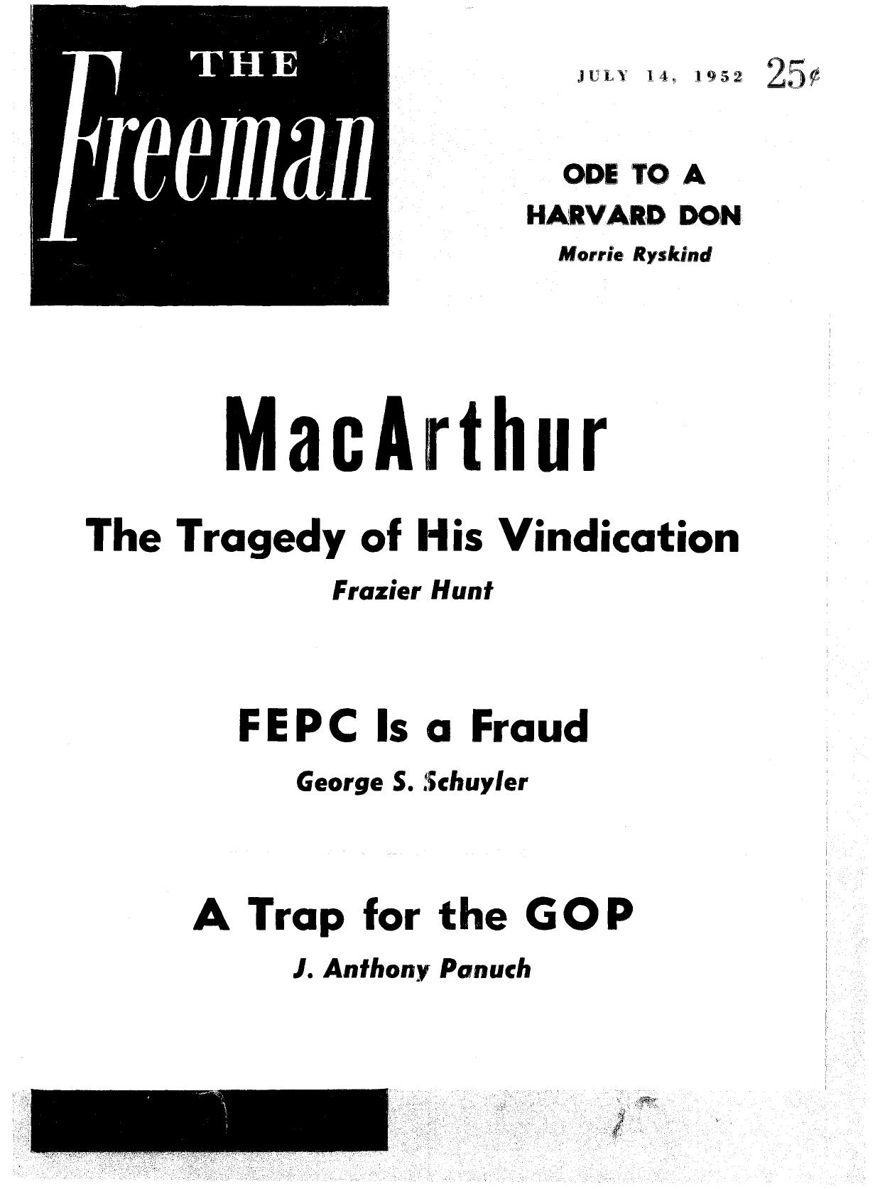 The Freeman July 1952