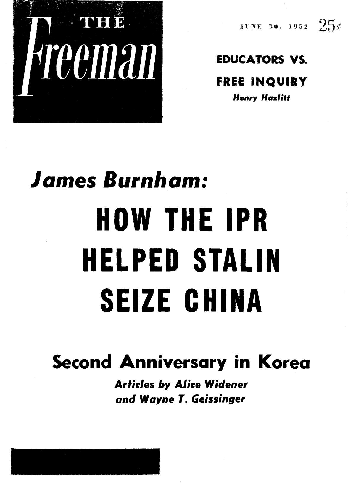 The Freeman June 1952