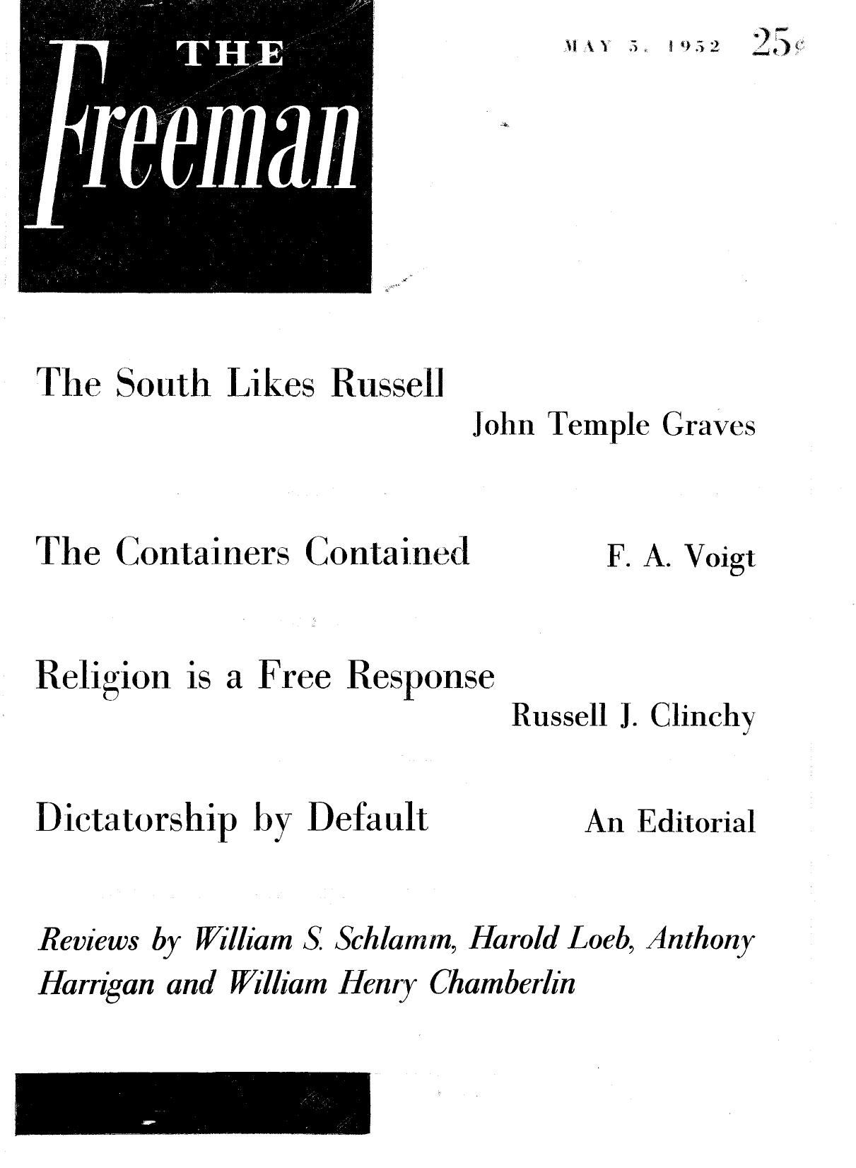 The Freeman May 1952