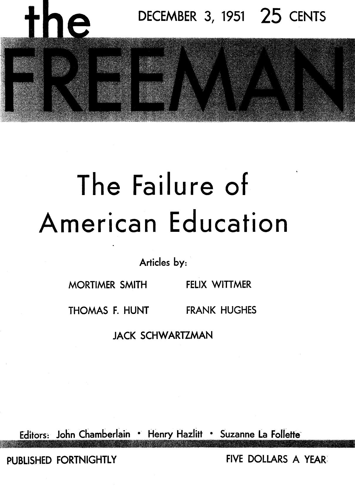The Freeman December 1951
