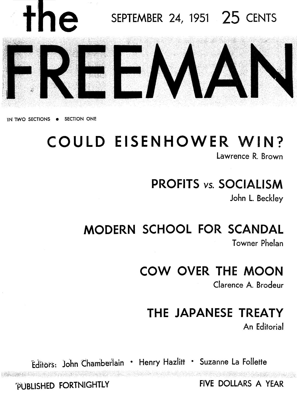 The Freeman September 1951