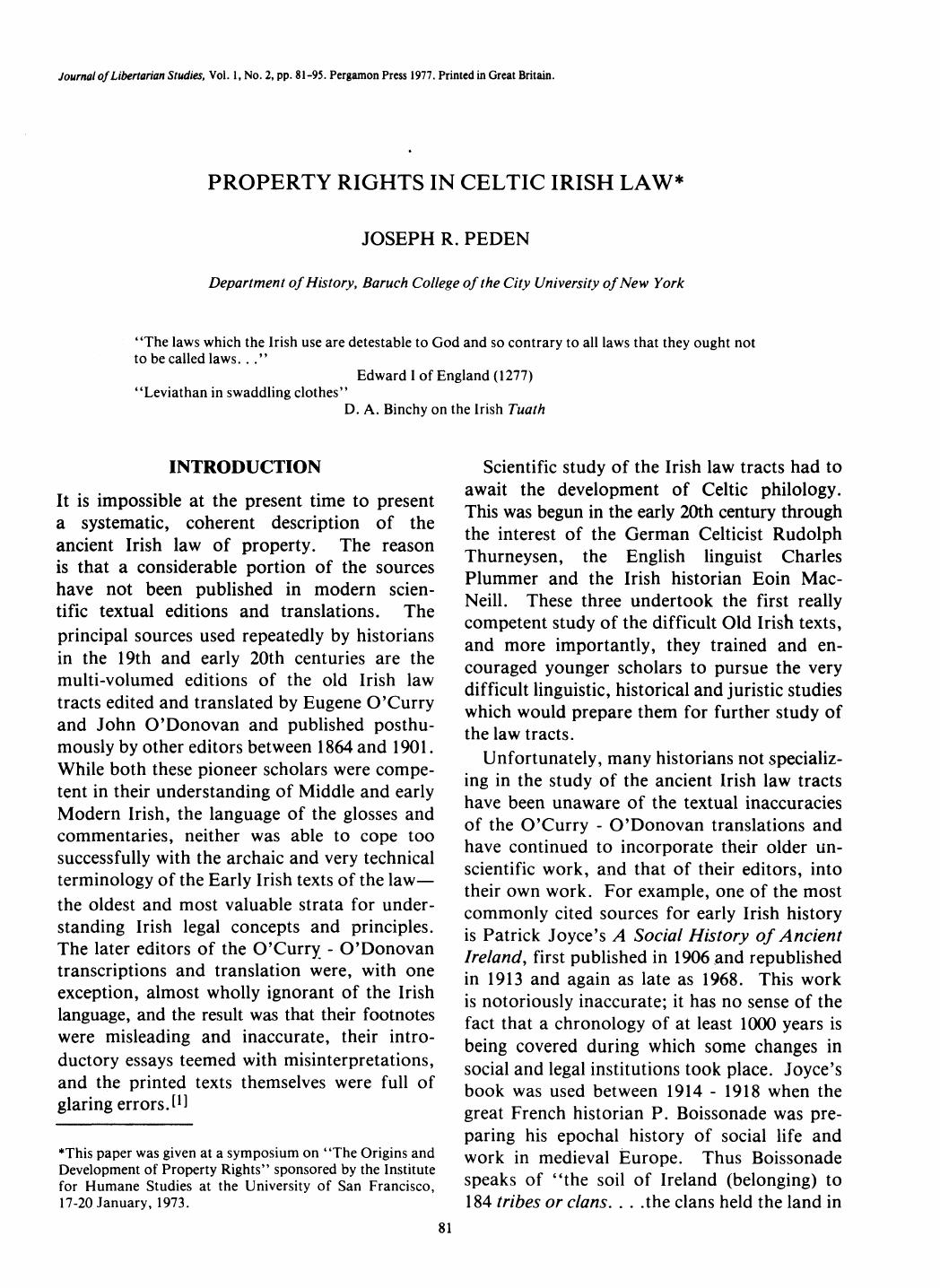 LIBERTARIAN STUDIES VOLUME 1 NUMBER 2
