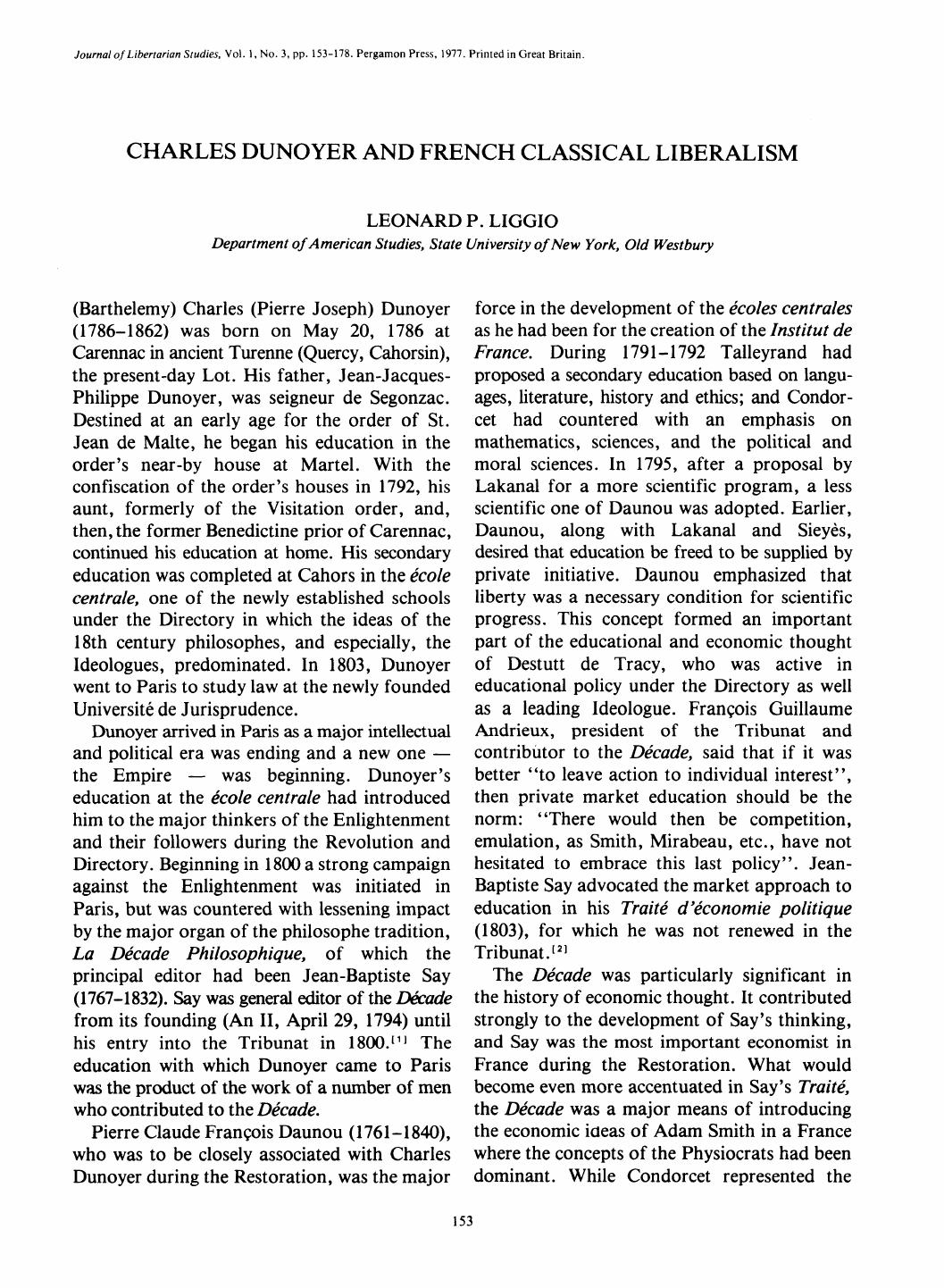 LIBERTARIAN STUDIES VOLUME 1 NUMBER 3
