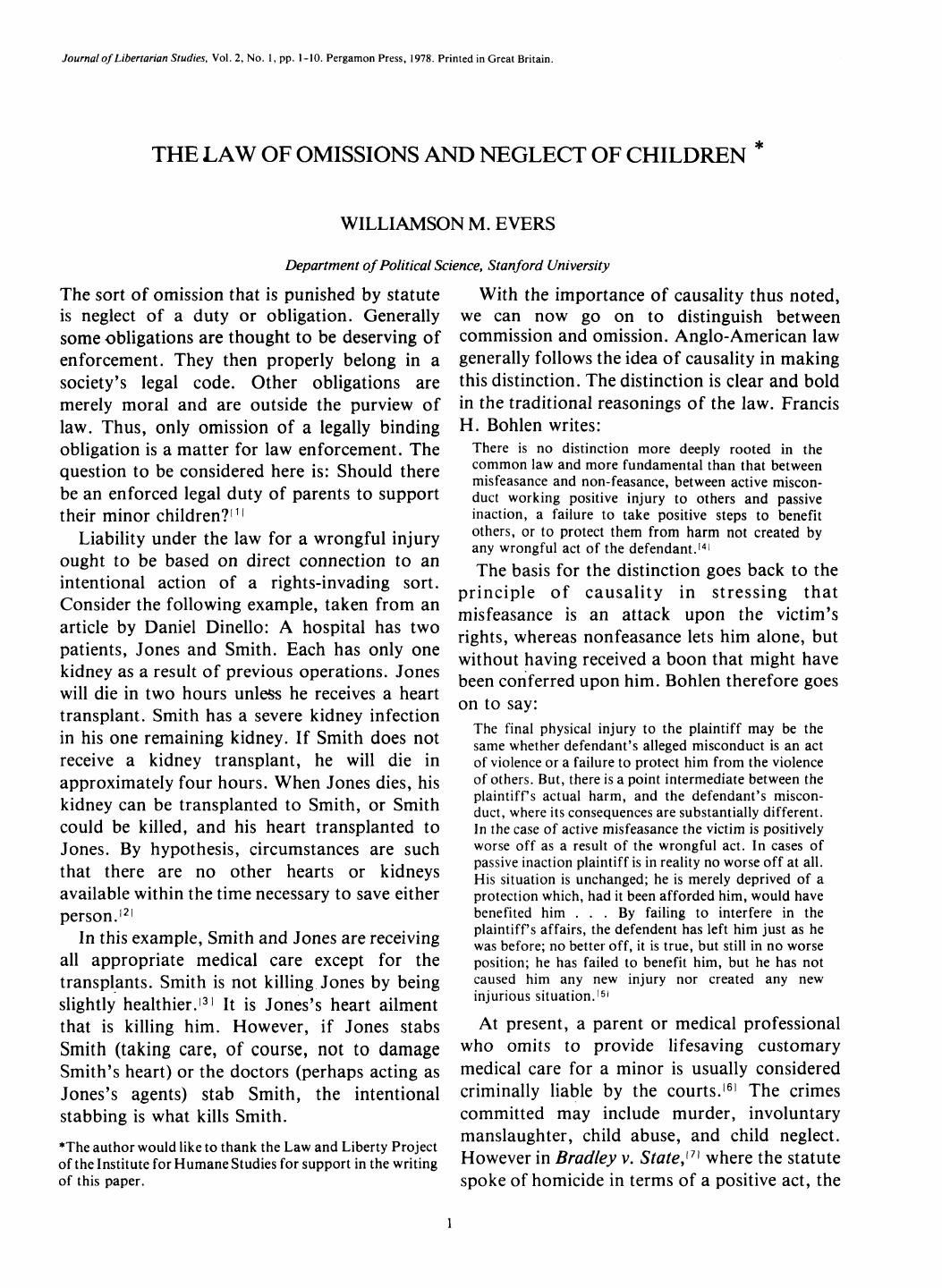 LIBERTARIAN STUDIES VOLUME 2 NUMBER 1