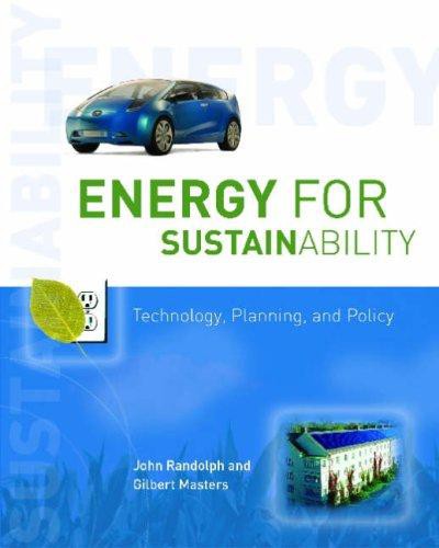 Energy for Sustainability: Technology, Planning, Policy