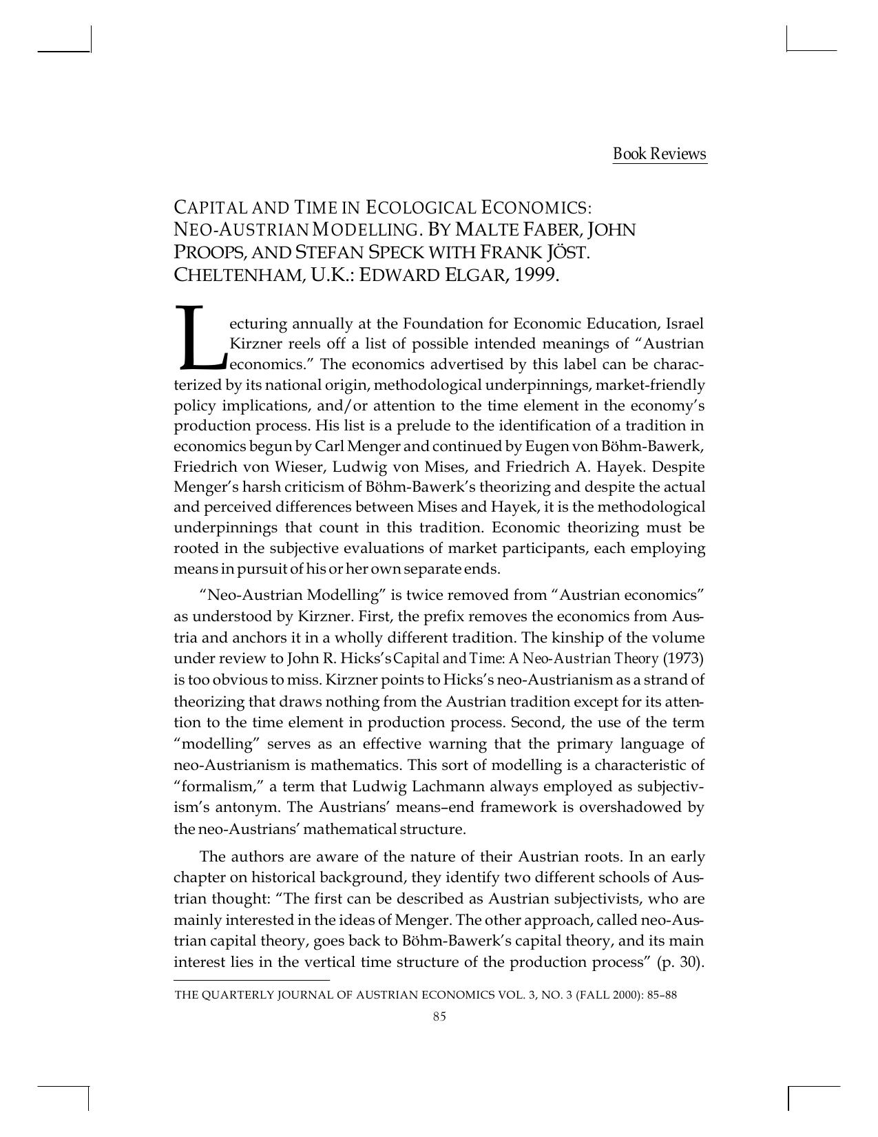 Capital and Time in Ecological Economics: New-Austrian Modeling