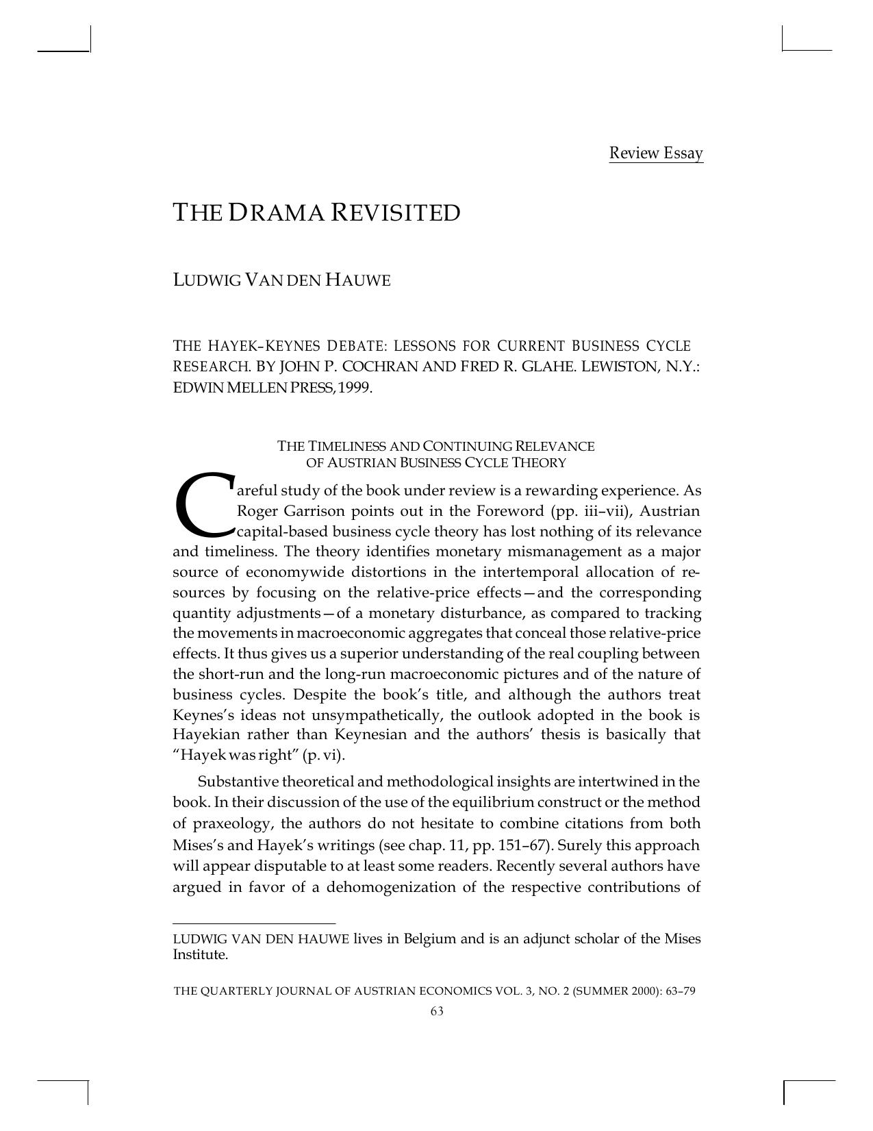 The Drama Revisited