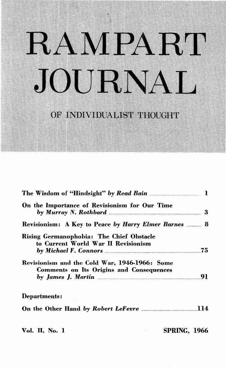 The Rampart Journal - Spring 1966