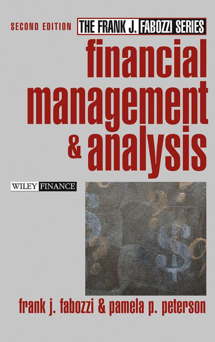 Financial Management and Analysis