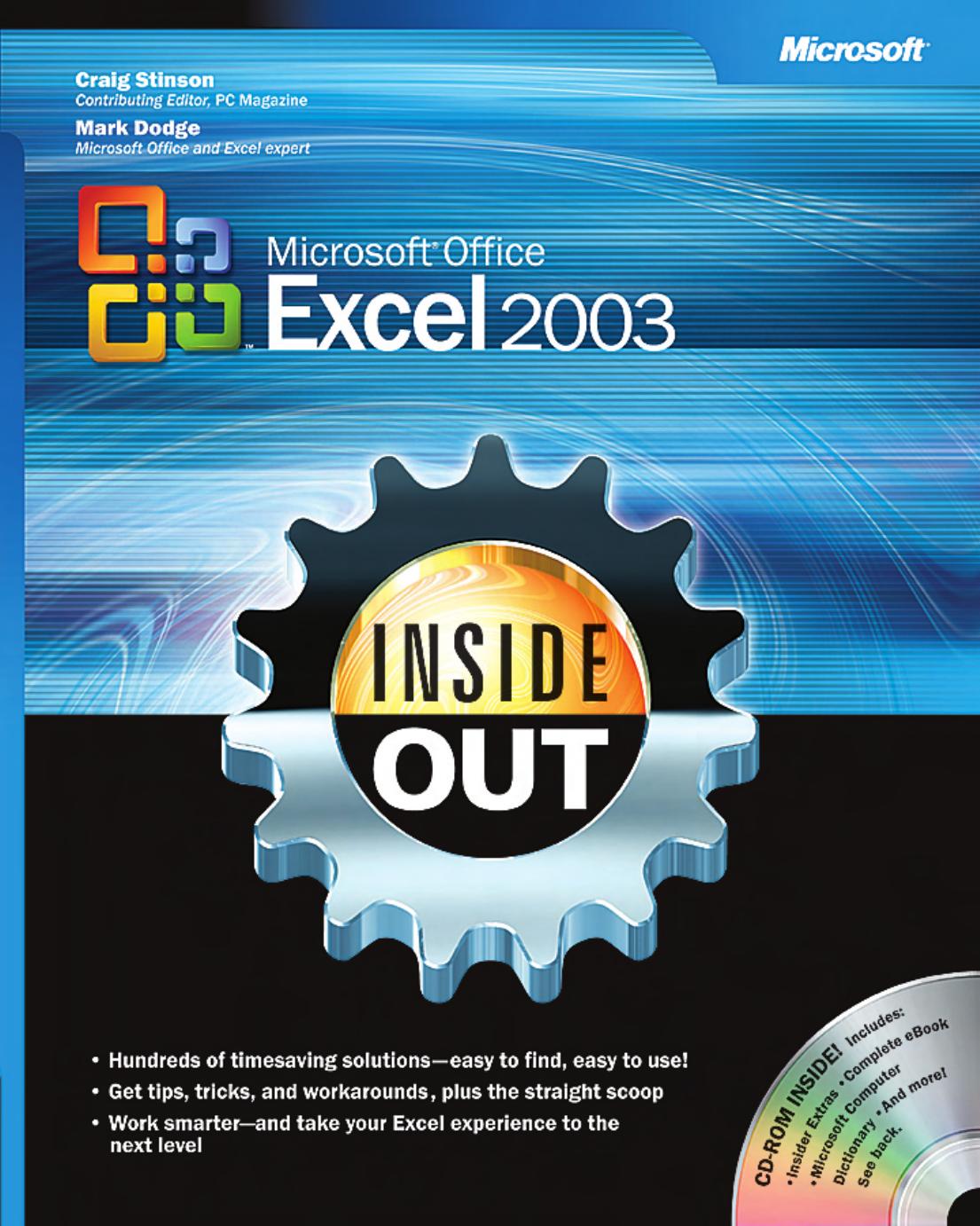 Microsoft® Office Excel 2003 Inside Out