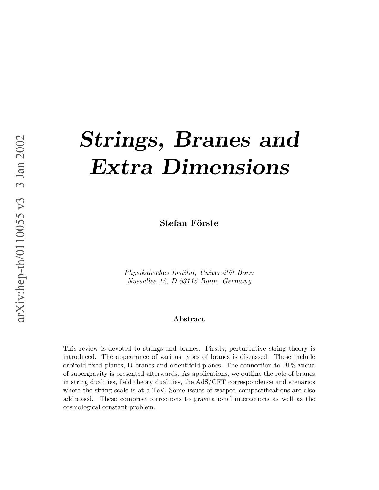arXiv:hep-th/0110055 v3 3 Jan 2002