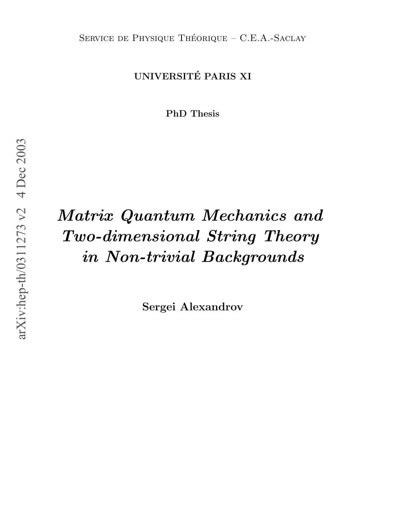 arXiv:hep-th/0311273 v2 4 Dec 2003