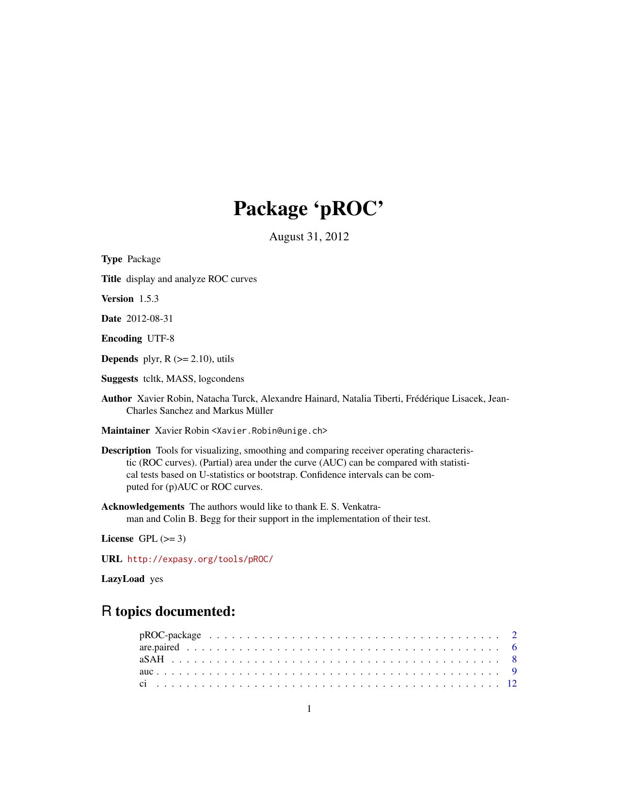 pROC 1.5.3 R manual