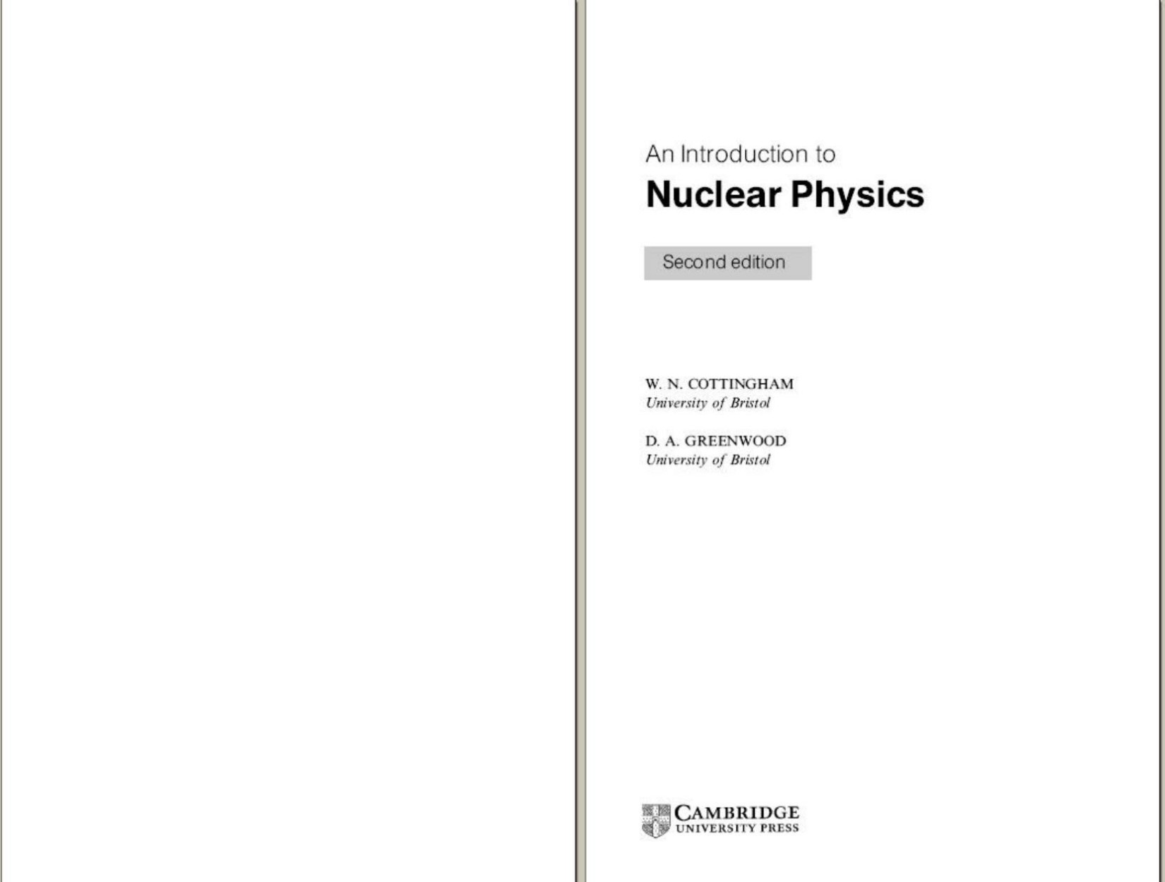 An Introduction to nuclear physics