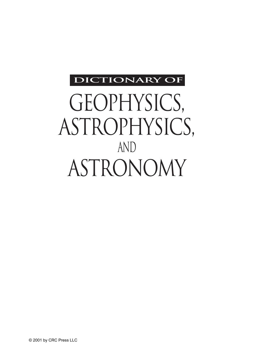 The Comprehensive Dictionary of Physics, Three Volume Set