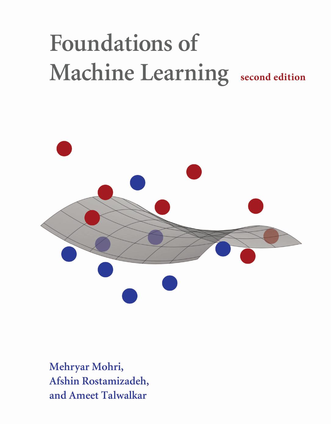 Foundations of Machine Learning (second edition)