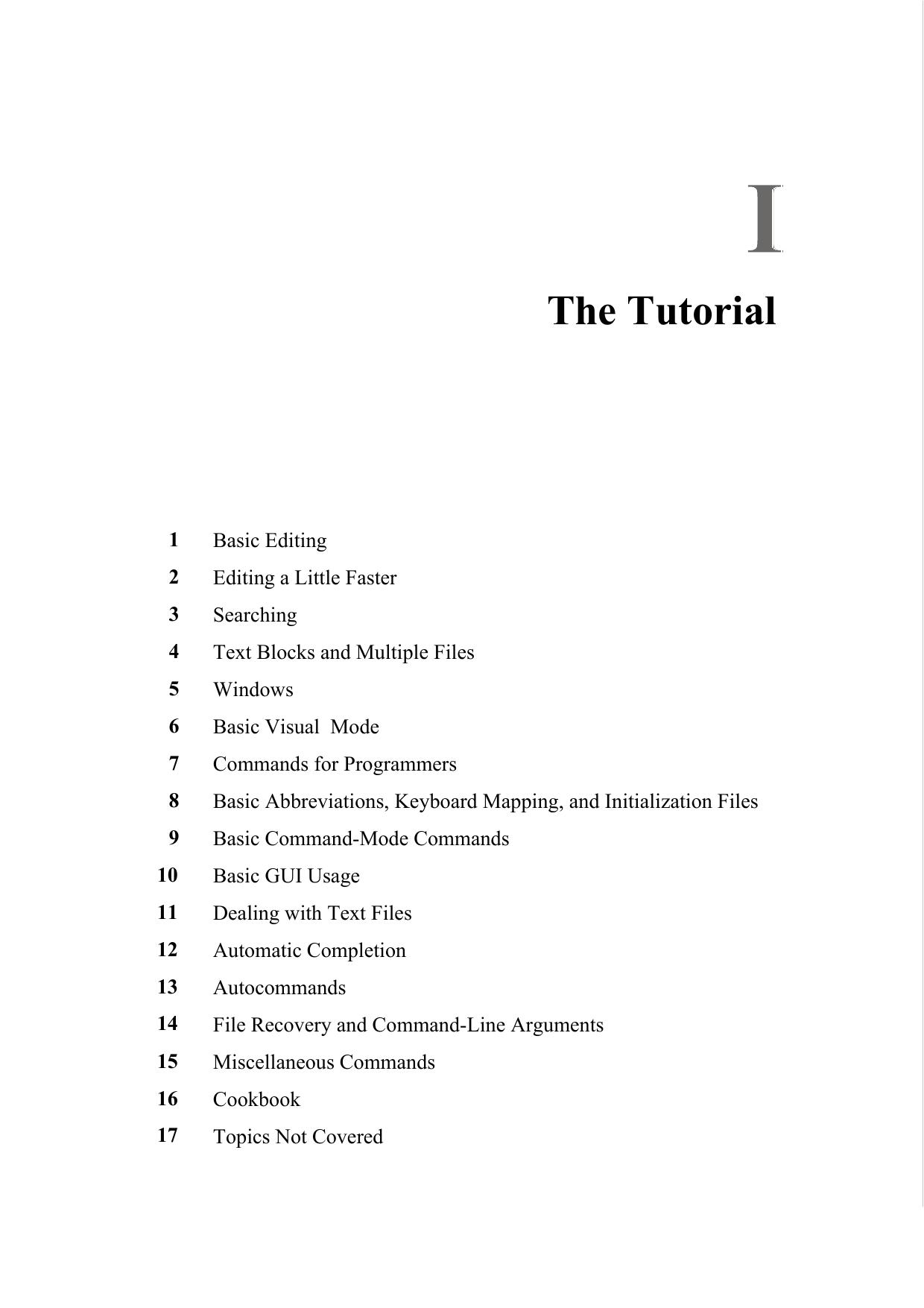 vim book