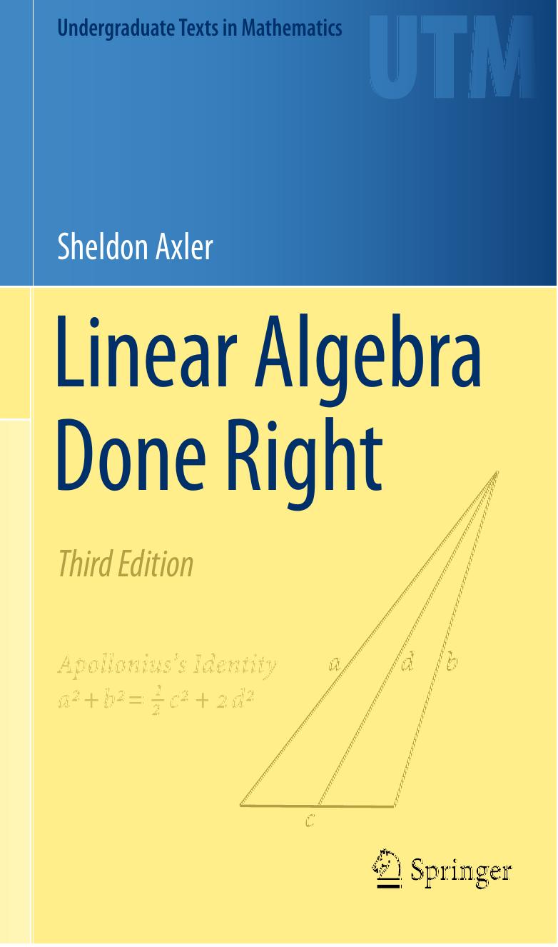 linear algebra done right