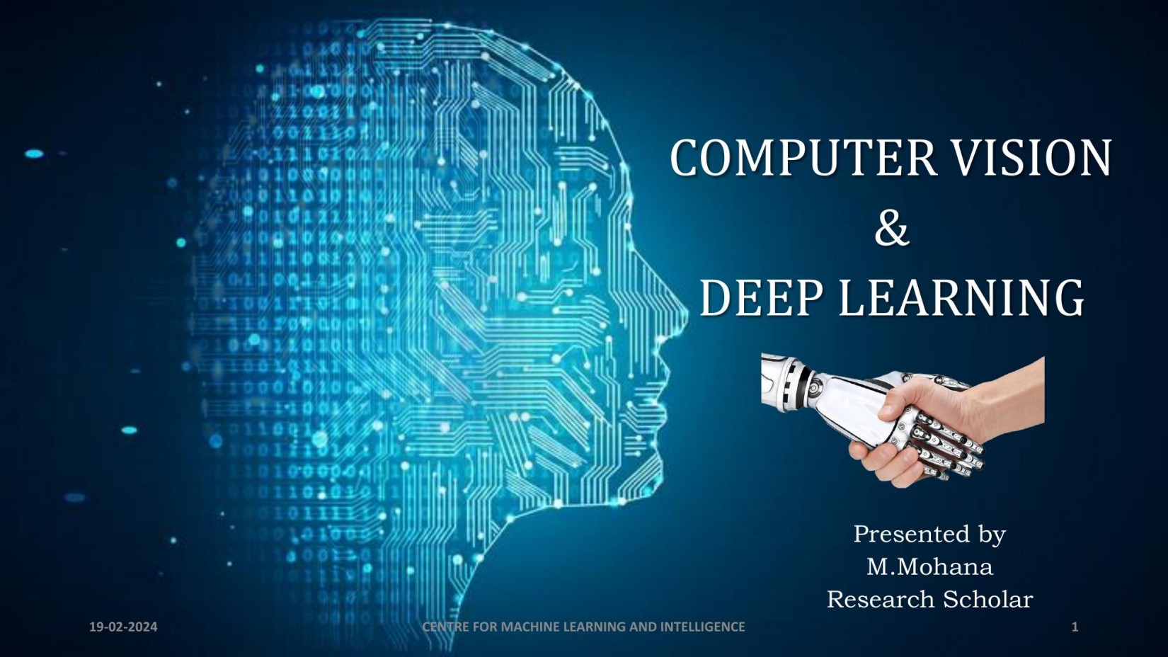Computer Vision and Deep Learning