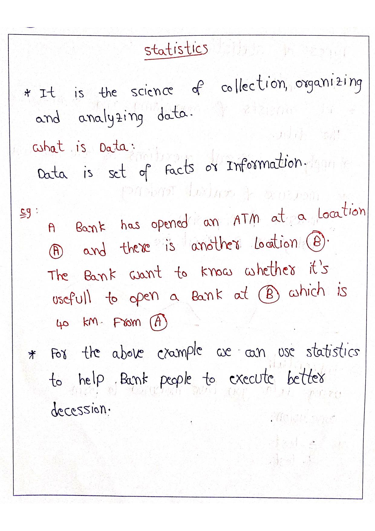 Statistics for Data Science