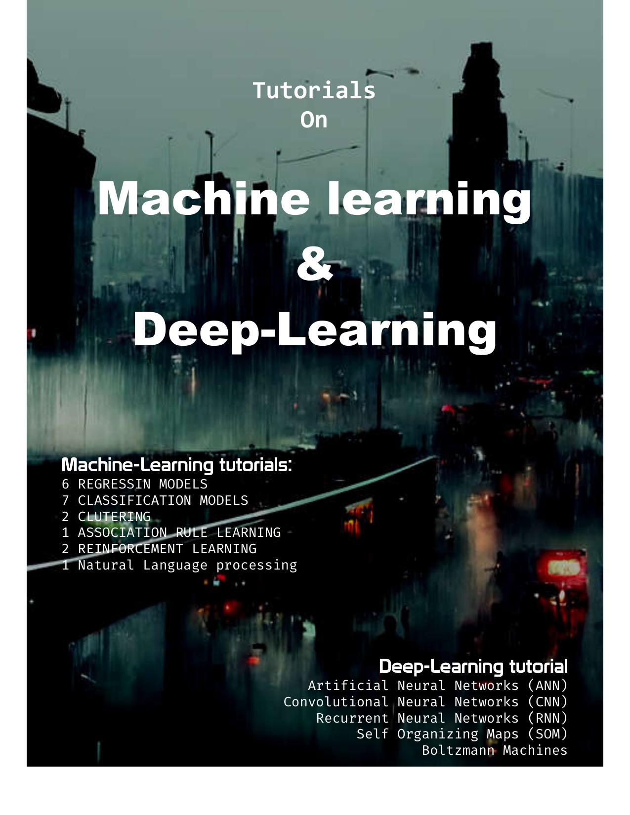 Tutorials on Machine learning Deep-Learning