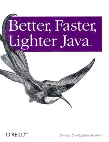 Better, Faster, Lighter Java