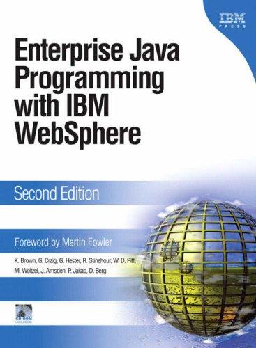 Enterprise Java Programming With IBM WebSphere